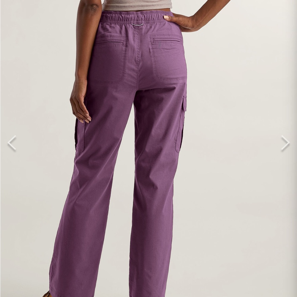Title Nine Purple Cargo Jogger Pants - Picture 2 of 4